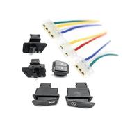 Interruttore di avviamento for pulsante abbaglianti e anabbaglianti for clacson e indicatori di direzione for moto + connettori a 2/3/4 pin adatti for scooter elettrici ATV(Set 03)