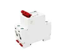 Interruttore di circuito CC solare DZ47 1-4P 6-63A 500V batteria 6A/10A/16A/32A/50A/63A Montaggio su guida DIN Capacità interruzione 4KA(50A,1P)