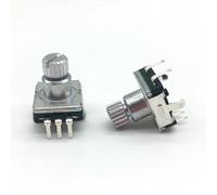 Interruttore Di Codice Encoder Rotativo EC11 2 Pz/lotto Alta Precisione | 30 posizioni con interruttore a pulsante 5 pin lunghezza impugnatura 9,5 mm albero prugna