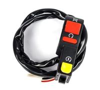 Interruttore Di Comando Universale Da Manubrio Per Moto Pulsante Elettrico Start/Stop On/Off E Kill Switch - Ideale Per Per Cross, ATV Quad Blocco Comandi Moto