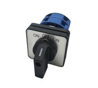 Interruttore di commutazione a camma rotativa momentanea LW26-25, auto-riavvio, CA 660 V, 25 A, 2 poli, 3 posizioni, 1 pezzo