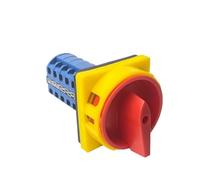 Interruttore di commutazione a camme rotanti con lucchetto a 5 poli, 3 posizioni, 20 A, 690 V, ON-OFF-ON, contatto argentato YMW26 LW26GS, 1 pz.