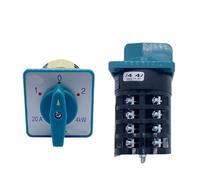 Interruttore di commutazione combinato a camma rotante, 3 posizioni, 20 A, 4 kw, quattro/cinque poli, HZ5-20/4, 1 pezzo (5P 20 terminali)