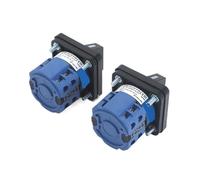 Interruttore di commutazione rotativo a camma con manopola di selezione dell'alimentazione, 20 A, 660 V, 2 fasi, 8 viti, montaggio a pannello, SZW26/LW26-20(C04.2 OFF ON 48X48mm)