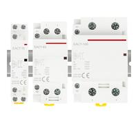 Interruttore di contatto CA modulare for uso domestico, 2P 4P 16A 20A 25A 32A 50A 40A 63A 100A, AC 220V, Din Rail, fai da te, Smart Home, Hotel(25A_2NO2NC)