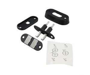 Interruttore di contatto per porta scorrevole per chiusura centralizzata, alloggiamento in plastica nero 12 x 10 x 1 cm per porte scorrevoli per portellone posteriore facile