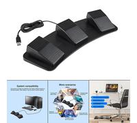 Interruttore di controllo a pedale USB aggiornato per mouse portatile per PC