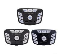 Interruttore di controllo centrale per auto elettrica per bambini JR1927M-Z JR1927M-12V con lettore musicale Storytelling Power Display Gear Control multifunzione ABS metallo (JR1927M-Z 24V nero)