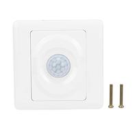 Interruttore di controllo con sensore di movimento corporeo a infrarossi PIR ad alta sensibilità e ritardo regolabile in ABS, alimentazione AC 180-250V.