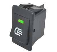 Interruttore di controllo dei fari Interruttori a bilanciere per luci auto, pulsante On/Off, 2 posizioni, 4 pin, LED 35 A(Green)