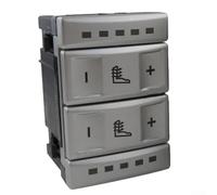 Interruttore di controllo del pulsante di riscaldamento del sedile per Ford S MAX 2006 2015 con parte OEM 6M2T 19K314 AC Adatto anche MK3 e MK4 (argento)