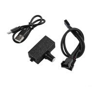 Interruttore di controllo del regolatore della ventola CC 12 V, motore a 4 pin per regolatore per raffreddamento case computer, router, piccoli host e progetti fai da te del radiatore (B)