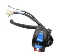 Interruttore di controllo della moto Moto Scooter Ciclomotore 7/8 "Interruttore della luce sinistro Corno Controllo degli indicatori di direzione con tubo manubrio da 22 mm 8 fili con leva del freno