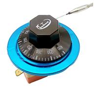 Interruttore di controllo della temperatura, termostato del forno elettrico Interruttore del regolatore di temperatura regolabile 50-400 ℃ 2 pin per riscaldatore del frigorifero del forno