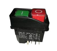 Interruttore di controllo dell'alimentazione industriale, pin AC-3 15A 250V IP55 Pulsante elettromagnetico impermeabile for trapano Interruttore a pulsante DZ-6, CE TUV