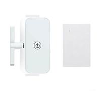 Interruttore di controllo remoto, 1 confezione da 1 telecomando wireless per luci, pulsante automatico, nessun cablaggio richiesto, installazione semplice per uso domestico (host + 1 telecomando)