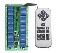 Interruttore Di Controllo Remoto Wireless RF A 18 Canali DC12-24V Ricevitore Trasmettitore Uscita Relè Radio Segnale Stabile, Risposta Rapida(Set A)