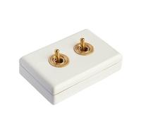 Interruttore di controllo singolo e doppio retrò for soggiorno(2-Gang Switch)