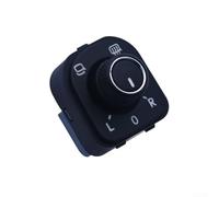 Interruttore di controllo specchietto retrovisore 10 pin nero opaco | Adatto per golf, passat, jetta; controlla calore e piega; sostituzione OE diretta; plastica ABS