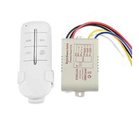 Interruttore di controllo wireless, 1/2/3/4 modi ON/OFF AC180-240V 1000W Lampada ricevitore wireless Luce Interruttore telecomando RF per lampada di cristallo(3 vie 3 * 1000 W.-MR703)