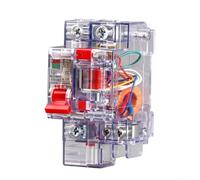 Interruttore di corrente di dispersione 1P con alloggiamento trasparente da 6A a 63A che fornisce monitoraggio visivo in tempo reale e protezione elettrica multistrato (32A)