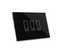 Interruttore di design iotty i3 PLUS, domotica wifi, gestione intelligente di luci e cancelli, deviatore wifi compatibile con Google Home, Alexa e Siri con sensori di temperatura e luminosità
