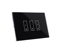 Interruttore di design iotty i3S PLUS, domotica wifi, gestione intelligente di tende e tapparelle, deviatore wifi compatibile con Google Home, Alexa e Siri con sensori di temperatura e luminosità