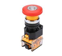 Interruttore di emergenza pulsante rosso 22mm 10A 220V/380V con testa fungo grande, pulsanti industriali per macchinari e indicatori