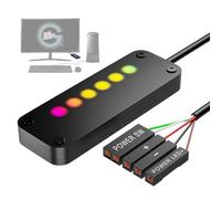 Interruttore di estensione del pulsante di accensione del PC, pulsante di accensione del computer con luce LED, comodo pulsante di accensione, pratici per computer per PC, laptop, interrutto