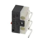 Interruttore di finecorsa 125V 1A Pulsante del mouse Interruttore tattile con maniglia Braccio di leva a rullo Perno piegato Terminale PCB SPDT 20/100/1000 pezzi(BENT FOOT-1,100PCS)