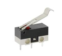 Interruttore di finecorsa a 3 pin da 20/100/1000 pezzi, interruttore a pulsante momentaneo da 1 A/125 V, interruttore for mouse con maniglia a rullo(BENT HANDLE,1000PCS)