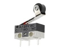 Interruttore di finecorsa a 3 pin da 20/100/1000 pezzi, interruttore a pulsante momentaneo da 1 A/125 V, interruttore for mouse con maniglia a rullo(PULLEY,1000PCS)