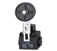 Interruttore di finecorsa/a levetta TLS-391 con rullo in acciaio inox, testa a filo e rotella di sicurezza con ripristino automatico a molla