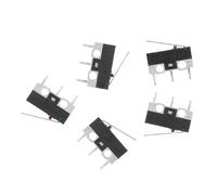 Interruttore di finecorsa da 10 pezzi, interruttore a pulsante momentaneo, 1 A, 125 V CA, interruttore del mouse, 3 pin, leva a leva lunga, SPDT