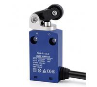 Interruttore di Finecorsa Impermeabile C6N-P115L2, Cavo 2 Metri, 250V 6A 1NO 1NC, Finecorsa a Corsa Singola con Autoripristino per Automazione Industriale e CNC(C6N-P115L2)