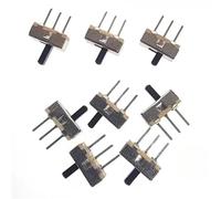 Interruttore di finecorsa, microinterruttore di fi Interruttori a levetta, confezione da 20, 3 pin, 1P2T, interruttore a scorrimento a 2 posizioni, diverse dimensioni(Handle length 4mm)