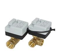 Interruttore di flusso dell'acqua elettrico a sfera 3 valvola unidirezionale, due vie, tre fili, due controlli, AC220V, filettatura interna, strumenti 1 pz(2way DN32)