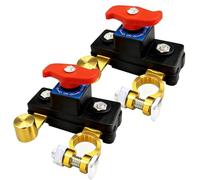 Interruttore di interruzione dell'alimentazione della batteria dell'auto 2 pezzi, interruttore di disconnessione in rame puro ad alta conduttività e trasmissione stabile, interruttore di disconnessio