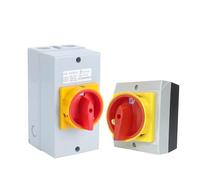 Interruttore di isolamento 1 pz 25A 32A 3/4P con scatola YMD11-D Serie OFF-ON Selettore a camma rotante Contenitore di disconnessione(25A_3P 6TERMIANLS)