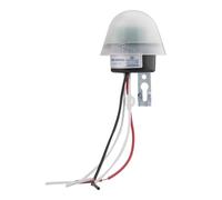 Interruttore di luce sensibile impermeabile AS-20 DC 12V AC 110V 220V 10A Interruttore di luce stradale con tubo fotoelettrico On/Off Sensore Interruttore Strumento(AC110V)