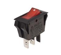 INTERRUTTORE DI POTENZA A BASCOLLA 10A-250V SPST ON-OFF - CON TESTONE NEON ARANCIO