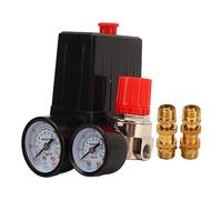 Interruttore di pressione per compressore d’aria 0-180 PSI, kit di valvole a controllo wireless, regolatore di pressione regolabile con manometro per ricambi e accessori per compre