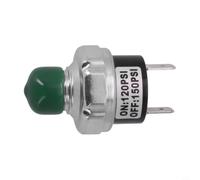 Interruttore di pressione per compressore d'aria 120-150 PSI con attacco NPT da 1/4", AC 110 V 15 A, interruttore automatico per serbatoio dell'aria e sospensione del telaio, nero