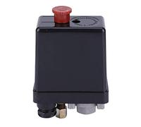 Interruttore di pressione per compressore d'aria, pressostato in plastica ABS per tutti i compressori d'aria, controllo della pressione con pulsante di regolazione(foro singolo)