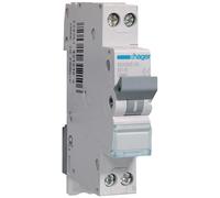 Interruttore di protezione 1P+N 6kA B-16A HAGER MKN516