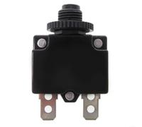 Interruttore di protezione da sovraccarico per compressori ad aria compressa e utensili elettrici, fusibile automatico con interruttore per AC 250 V DC 32 V, interruttore termico nero (30 A)