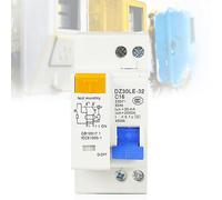 Interruttore di protezione Fi, 16 A, AC 230 V, 30 mA C16 1P+N, montaggio su guida DIN, protezione da sovraccarico, interruttore di corrente residua, con protezione da sovracorrente, interruttore FI/LS