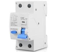 Interruttore di protezione FI/LS AC 230 V 30 mA 1P+N 6 kA, interruttore di circuito con RCBO 16 Amp RCD, tipo A 0.03 A