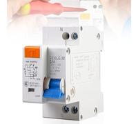 Interruttore di protezione Fi, montaggio su guida DIN 1P+N, protezione da sovraccarico, interruttore a corrente residua, AC 230 V, 30 mA con protezione da sovracorrente, interruttore automatico di