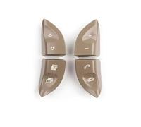 Interruttore di Regolazione del Volante, per Mercedes Classe S W220 1998 1999 2000 2001 2002 2003 2004 2005, Copertura Pulsanti di Controllo Interruttore Volante Auto 2208210679 (Nero) (Beige)